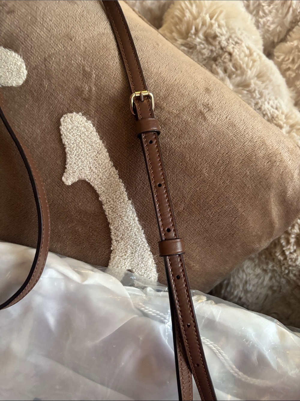 Coach Brown Signature Canvas Small Crossbody with Leather Trim - Picture 4 of 4